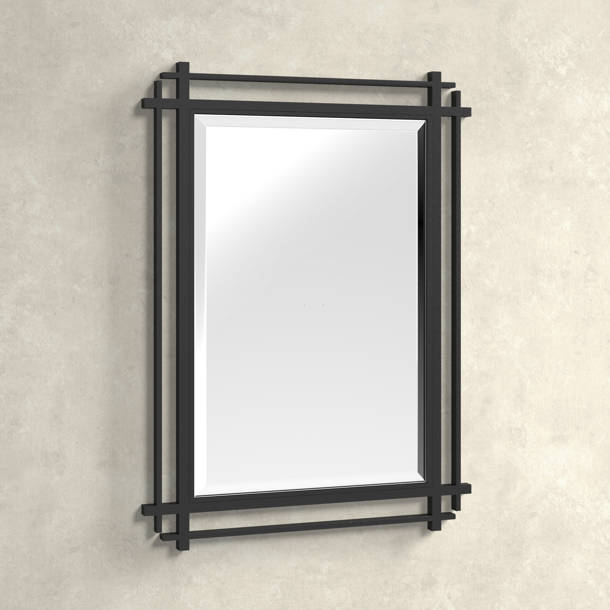 Wade Logan Amherst Rectangle Metal Wall Mirror Reviews Wayfair